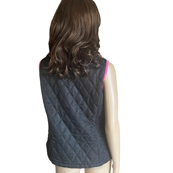 LILLY PULITZER Quilted VEST
Embriodered PALM TREES Black
Pink Size M - Picture 4 of 11